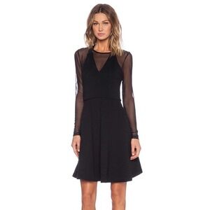 Marc by Marc Jacobs Jayden Mesh‎ Mini Dress A-Line Goth Grunge Edgy Chic